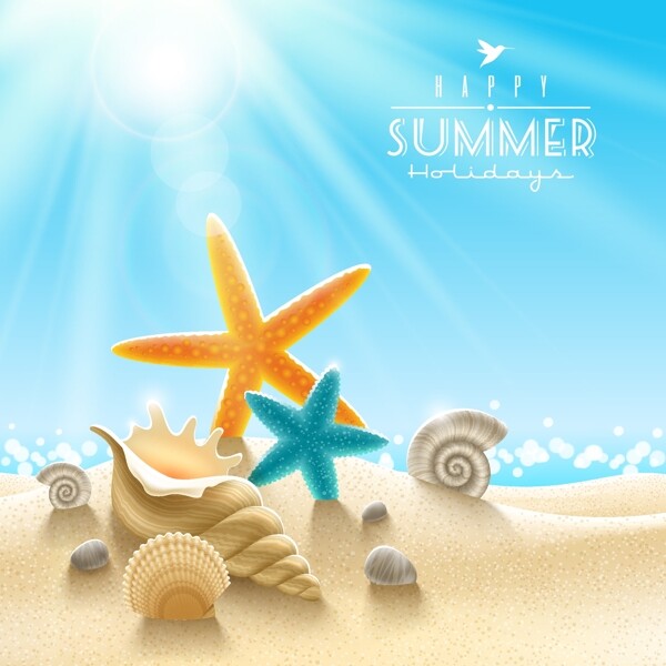 海星夏季旅游设计图片