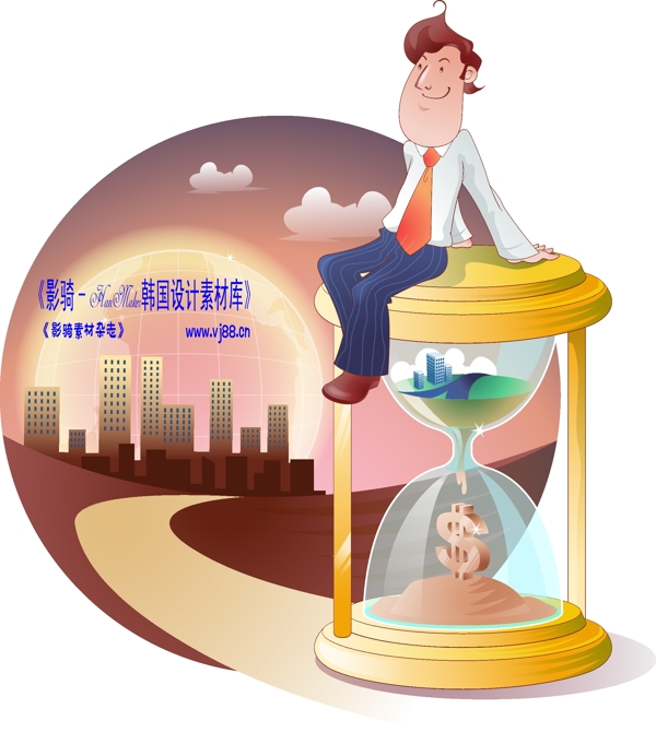 男性商業(yè)插畫(huà)商務(wù)矢量素材商務(wù)男性HanMaker韓國(guó)設(shè)計(jì)素材庫(kù)