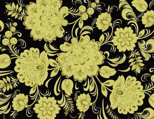 歐美花紋8413矢量EPS