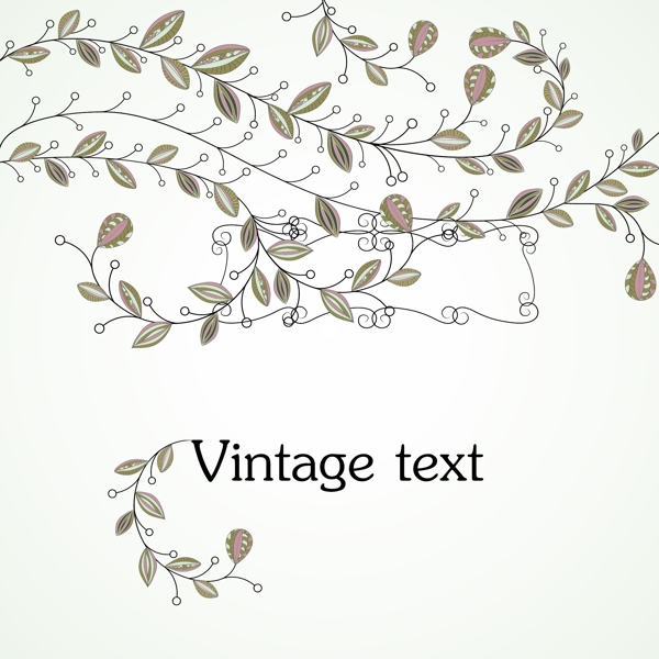 小碎花枝素材