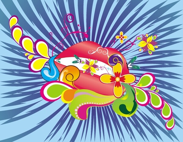 歐美花紋4727矢量EPS