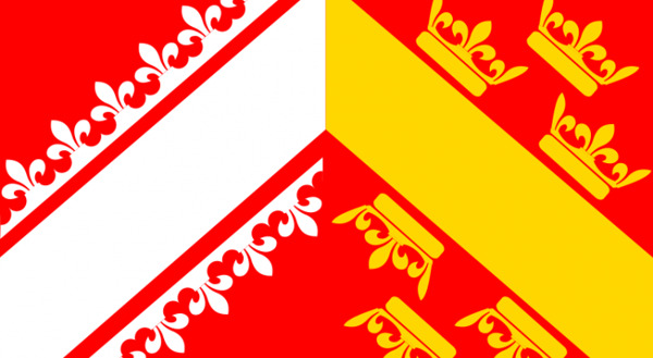 法国阿尔萨斯地区旗帜矢量图像