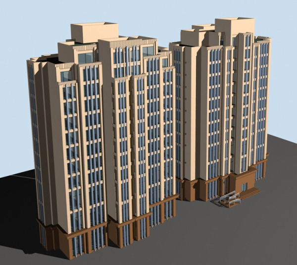 高层住宅楼3D模型