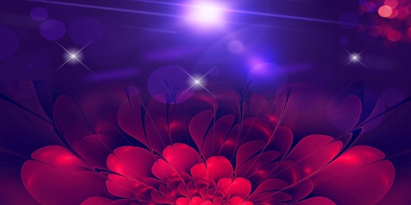大气紫色花朵背景素材