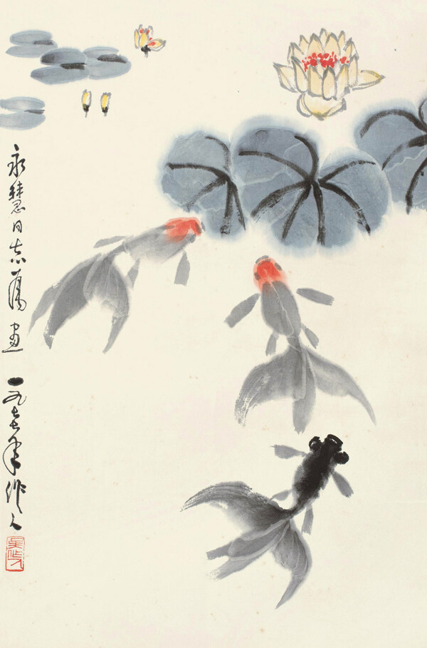 魚戲圖圖片
