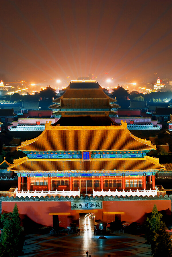 故宮夜景圖片