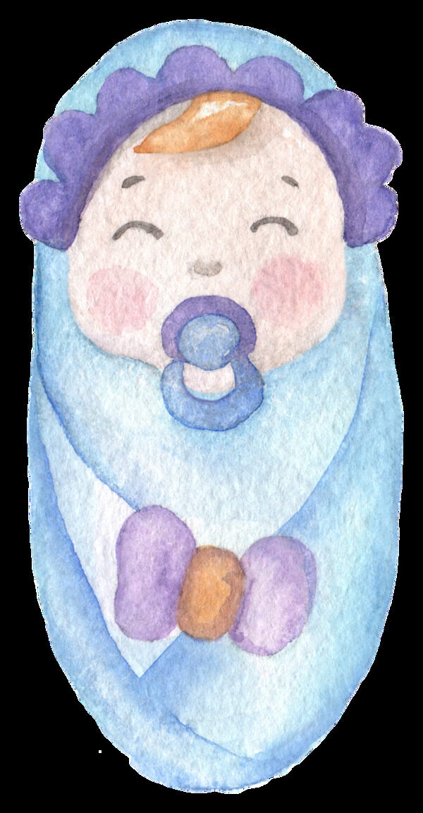 藍(lán)色寶寶透明裝飾素材