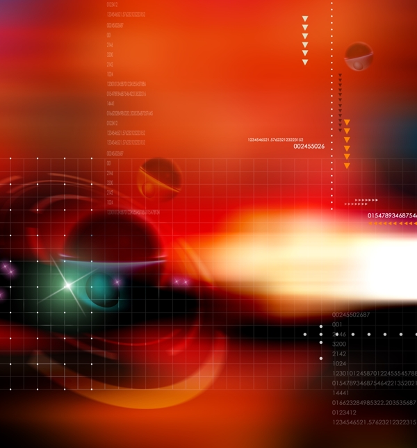 红色银河系数码游戏背景设计psd分层素材