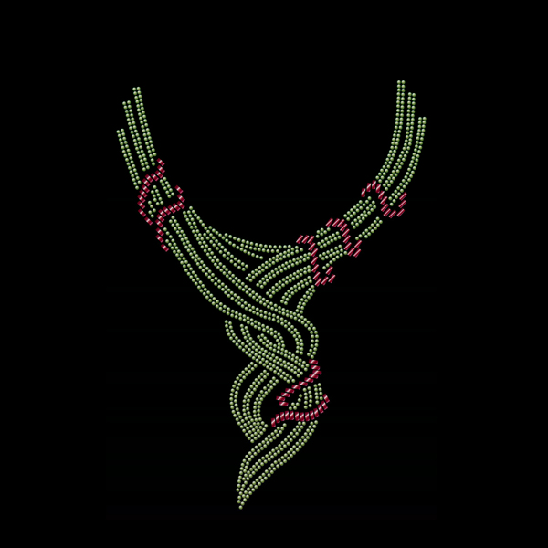 燙鉆領(lǐng)邊線條免費(fèi)素材