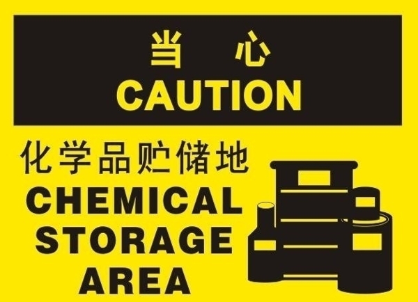 當心化學品存儲地圖片
