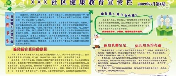 社區(qū)健康教育宣傳欄圖片