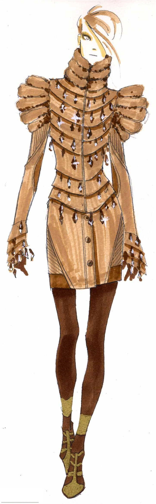 手繪服裝設計v