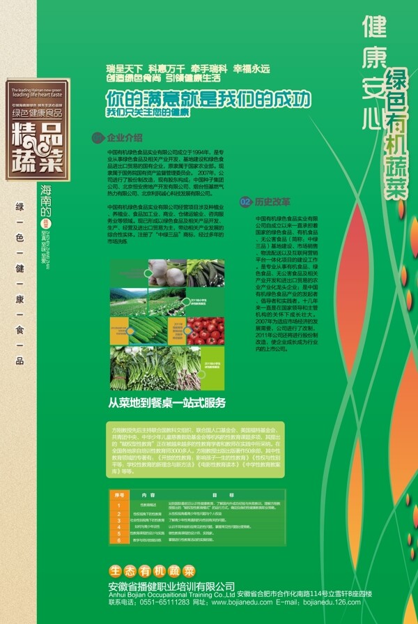 果蔬绿色海报