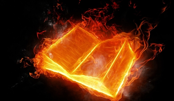 燃烧的书