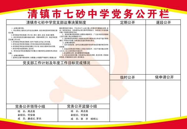 黨務(wù)公開欄圖片