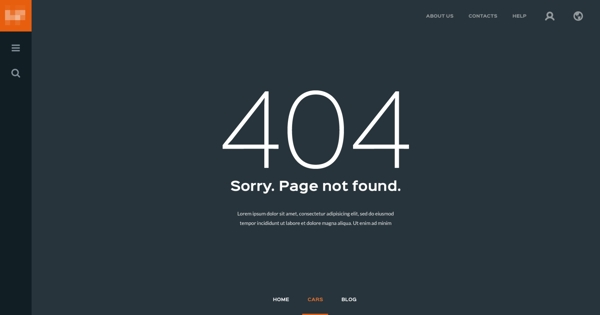 网页UI拥有模板404界面设计