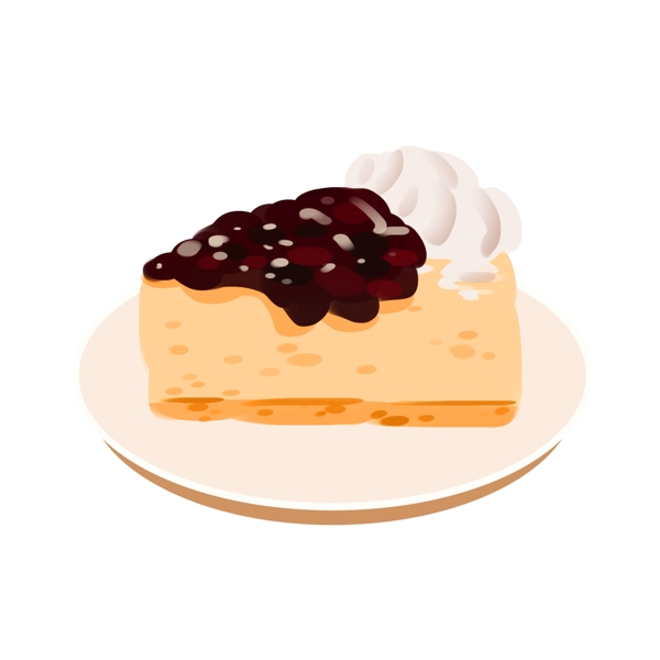红豆奶油蛋糕插图