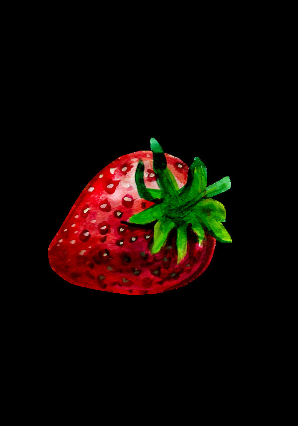草莓水果透明素材