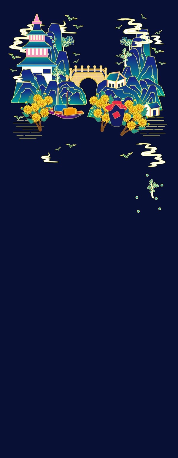 中國(guó)風(fēng)國(guó)潮插畫