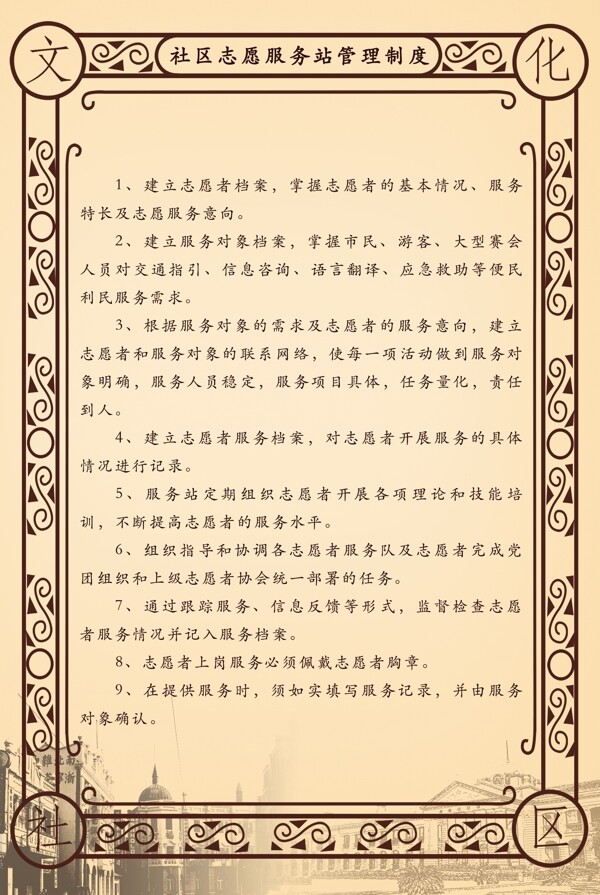 民國(guó)風(fēng)制度展板