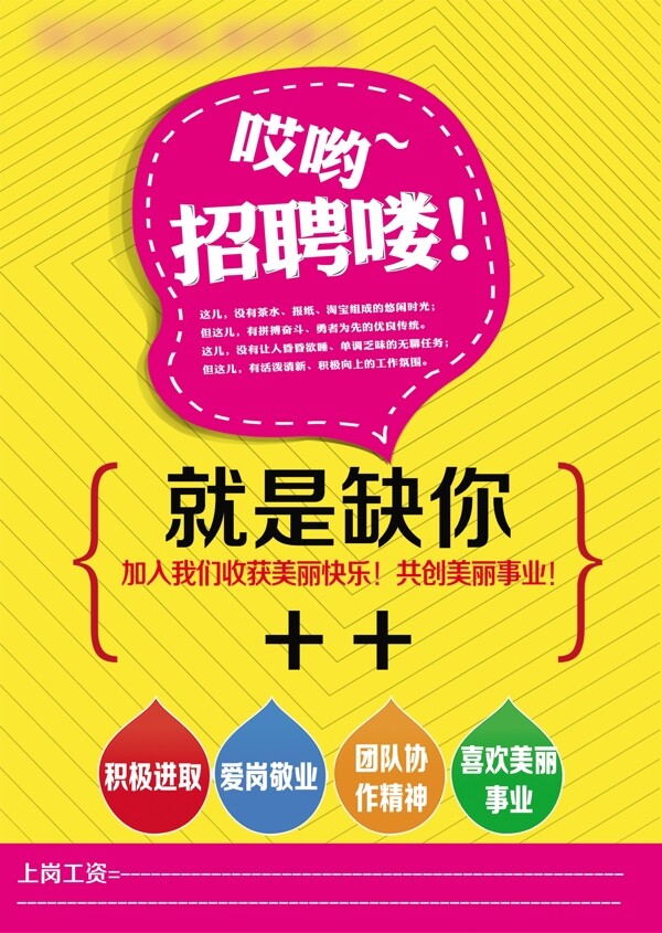 招聘海報(bào)
