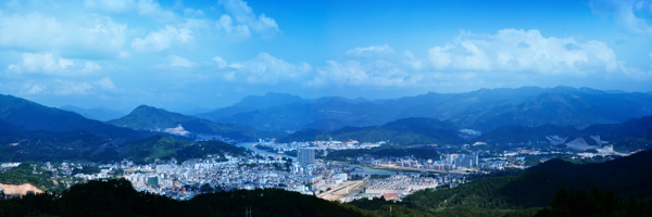 长泰县城全景图片
