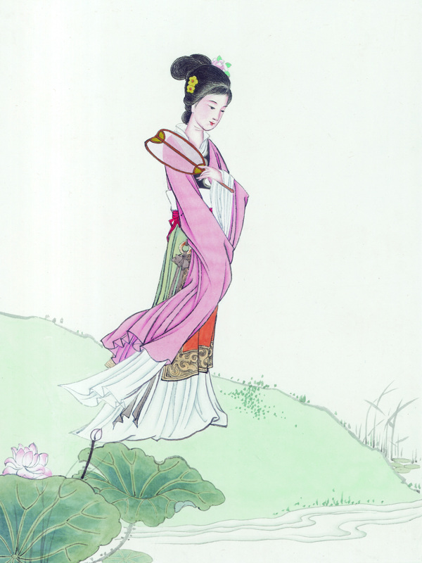 中華藝術(shù)繪畫古畫繪畫仙女神仙嫦娥貂蟬西施中國古代繪畫