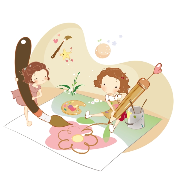 最新韓國矢量卡通素材705