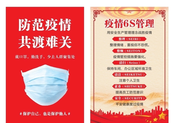 防疫宣傳新型冠狀病毒預(yù)防海報