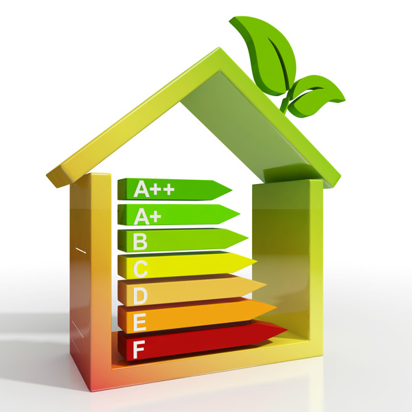 能源效率等级图标显示温室