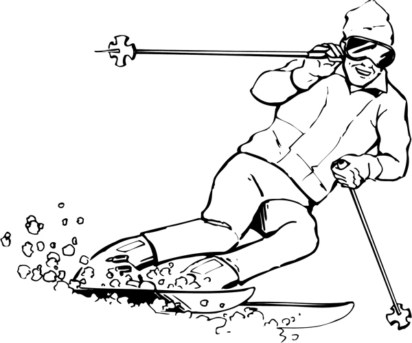 滑雪矢量圖下載