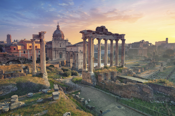 罗马建筑时尚风景画