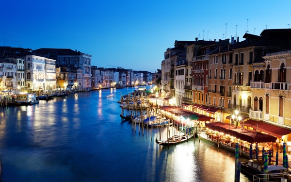 威尼斯夜景高清摄影图片