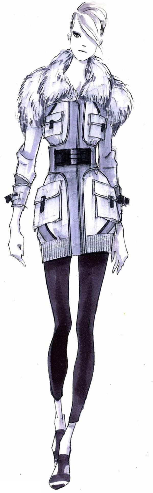 手繪服裝設計v