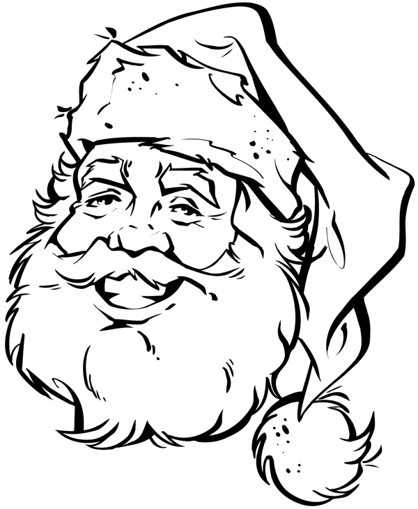 圣诞老人头像卡通头像矢量素材EPS格式0028