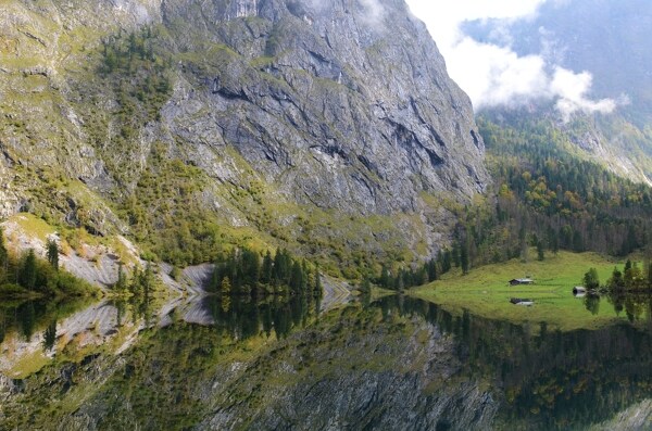 德国国王湖内湖风景