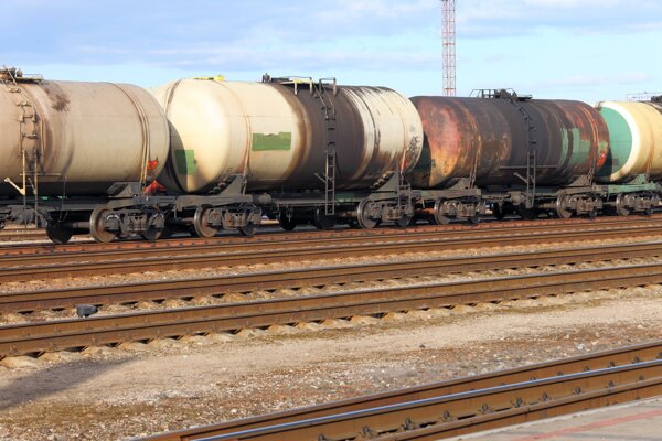 油罐运输火车图片
