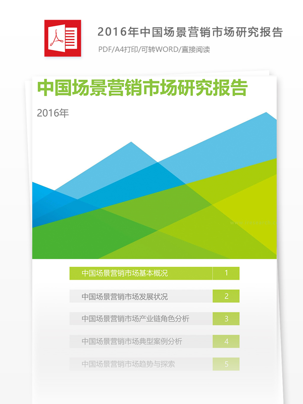 中国场景营销市场研究报告PDF