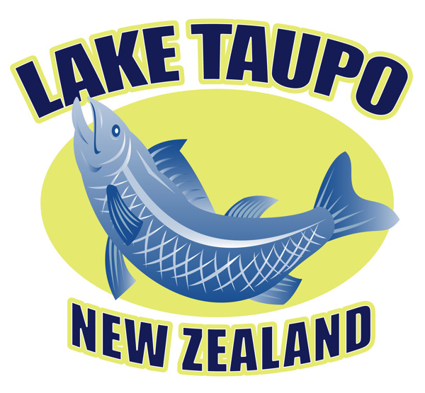 鳟鱼的陶波湖新西兰
