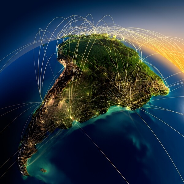 南美洲地图图片