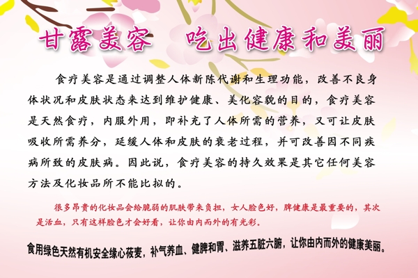 美容養(yǎng)生展板圖片