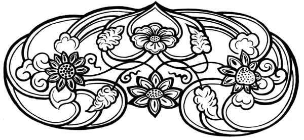 花鳥(niǎo)圖案?jìng)鹘y(tǒng)裝飾0025