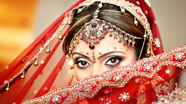 印度新娘图片