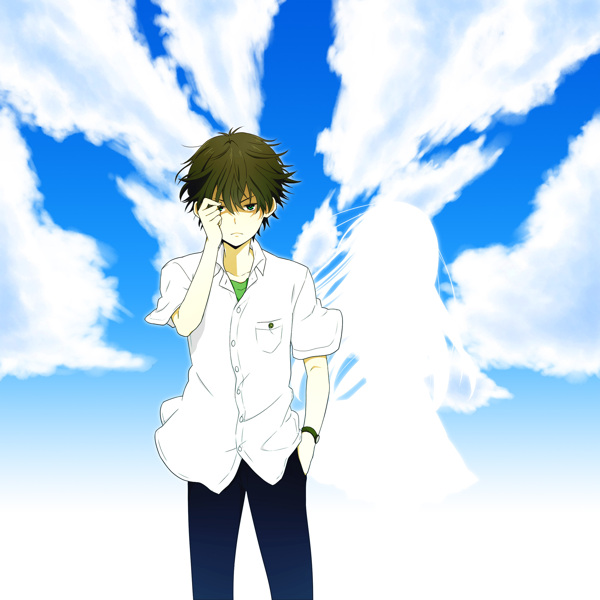 天空下的男生