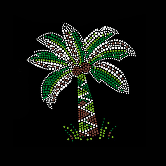 燙鉆植物椰子樹免費(fèi)素材