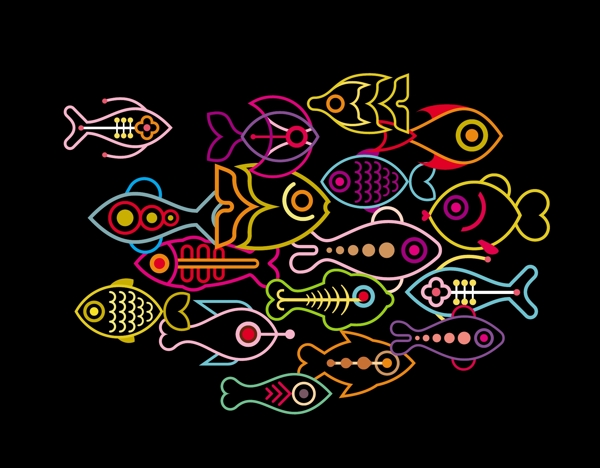 手繪魚圖片