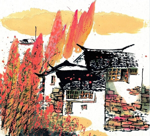 位圖成熟優(yōu)雅女裝色彩插畫免費素材