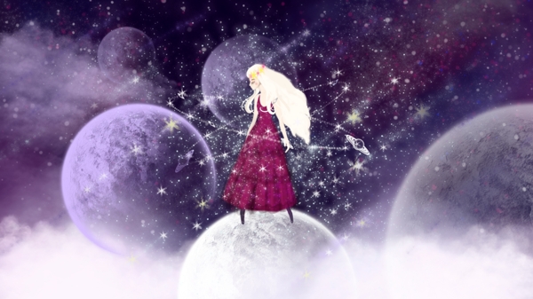 奇幻太空星球與女孩