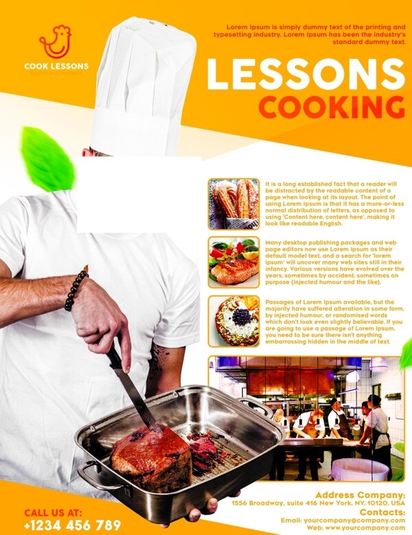烹饪课程海报