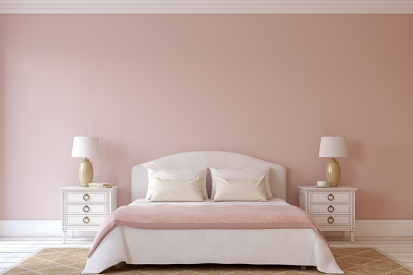 粉色卧室背景